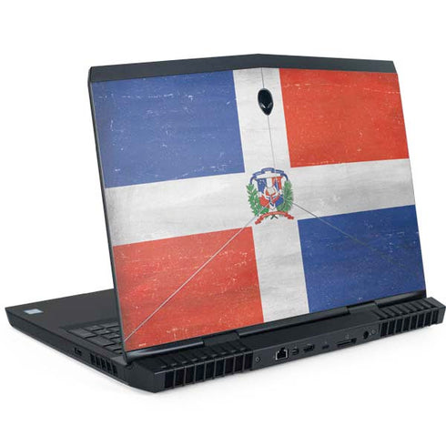 Dominican Republic Flag Distressed Dell Alienware Skin